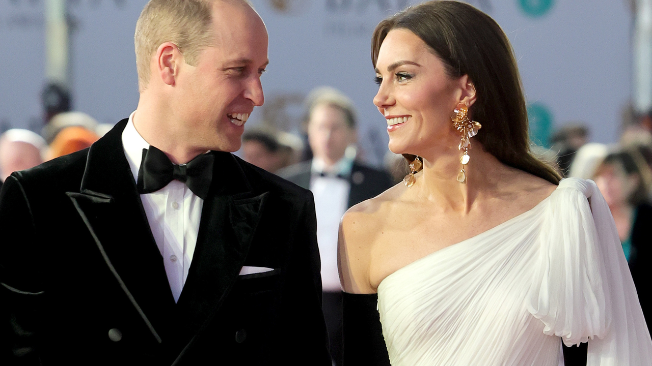 Catherine, Princess of Wales and Prince William, Prince of Wales attend the EE BAFTA Film Awards 2023 at The Royal Festival Hall on February 19, 2023 in London, England. The Prince of Wales, President of the British Academy of Film and Television Arts (BAFTA), and The Princess will attend the Awards ceremony before meeting category winners and EE Rising Star Award nominees. 