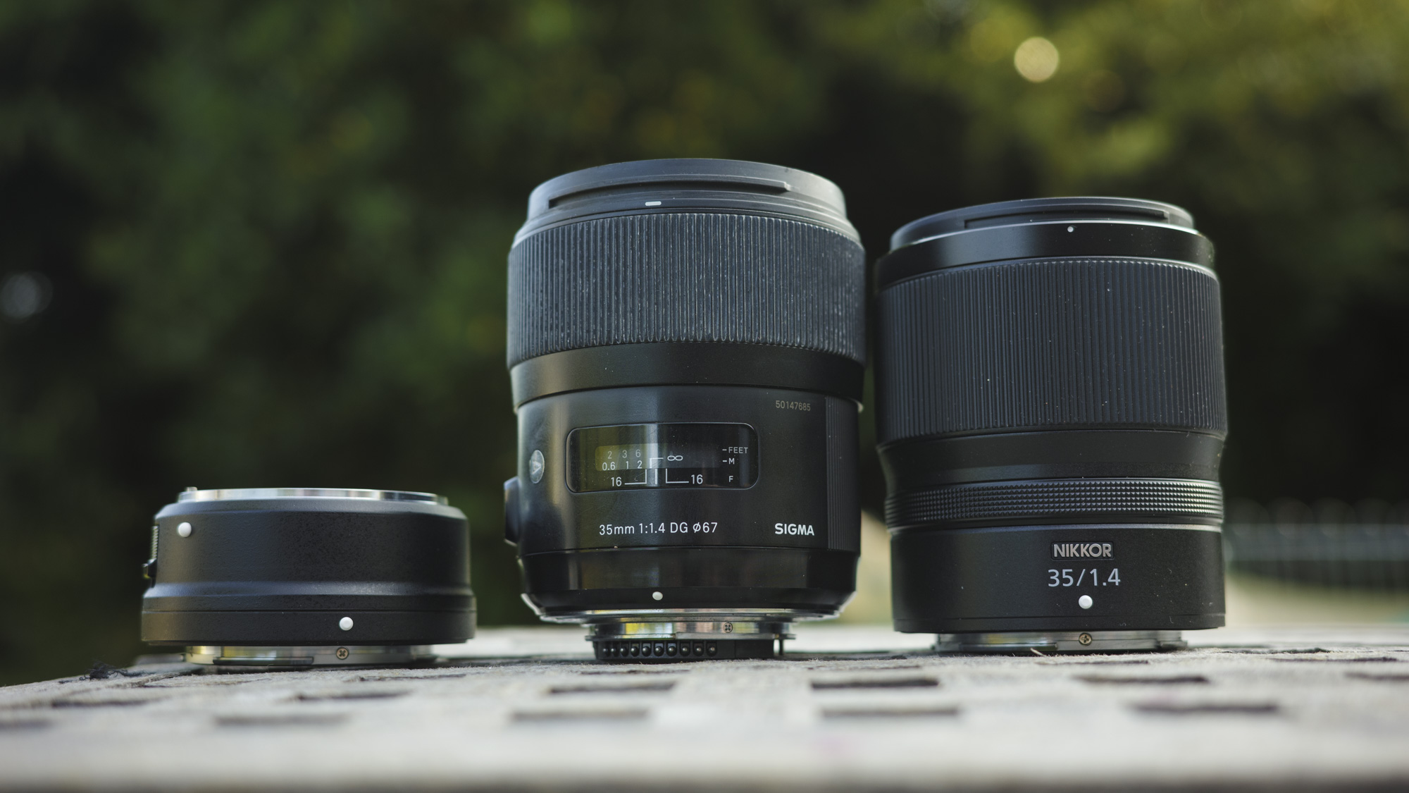 Nikon Z 35mm f/1.4 lens alongside the Sigma 35mm F1.4 DG Art