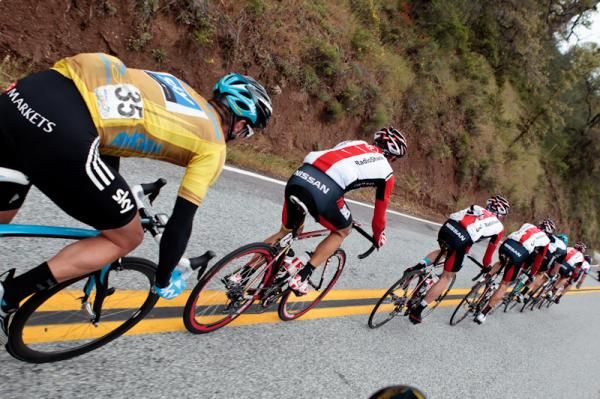 It was a tough day in the saddle for sprinter and yellow jersey wearer Greg Henderson (Sky)