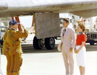 President Ronald Reagan offered strong support for NASA's space shuttle program. After the shuttle Challenger exploded in 1986, he delivered a moving speech to the nation, insisting that the tragedy wouldn't halt America's drive to explore space.