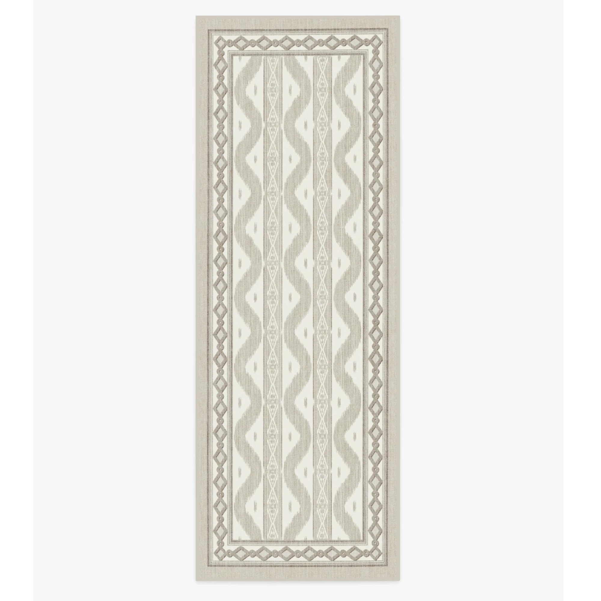 Ruggable x Mrs. Alice Ava Ikat Beige Flatwoven Rug