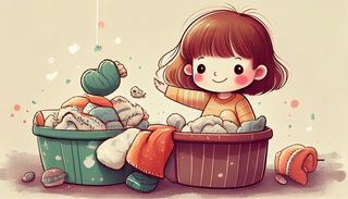 Child playing games