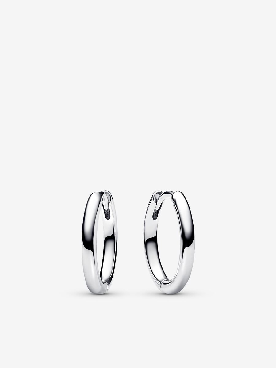Pandora Moments 18 Mm Charm Hoop Earrings