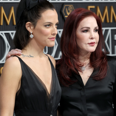 Riley Keough and Priscilla Presley attend the 75th Primetime Emmy Awards at Peacock Theater on January 15, 2024 in Los Angeles, California.