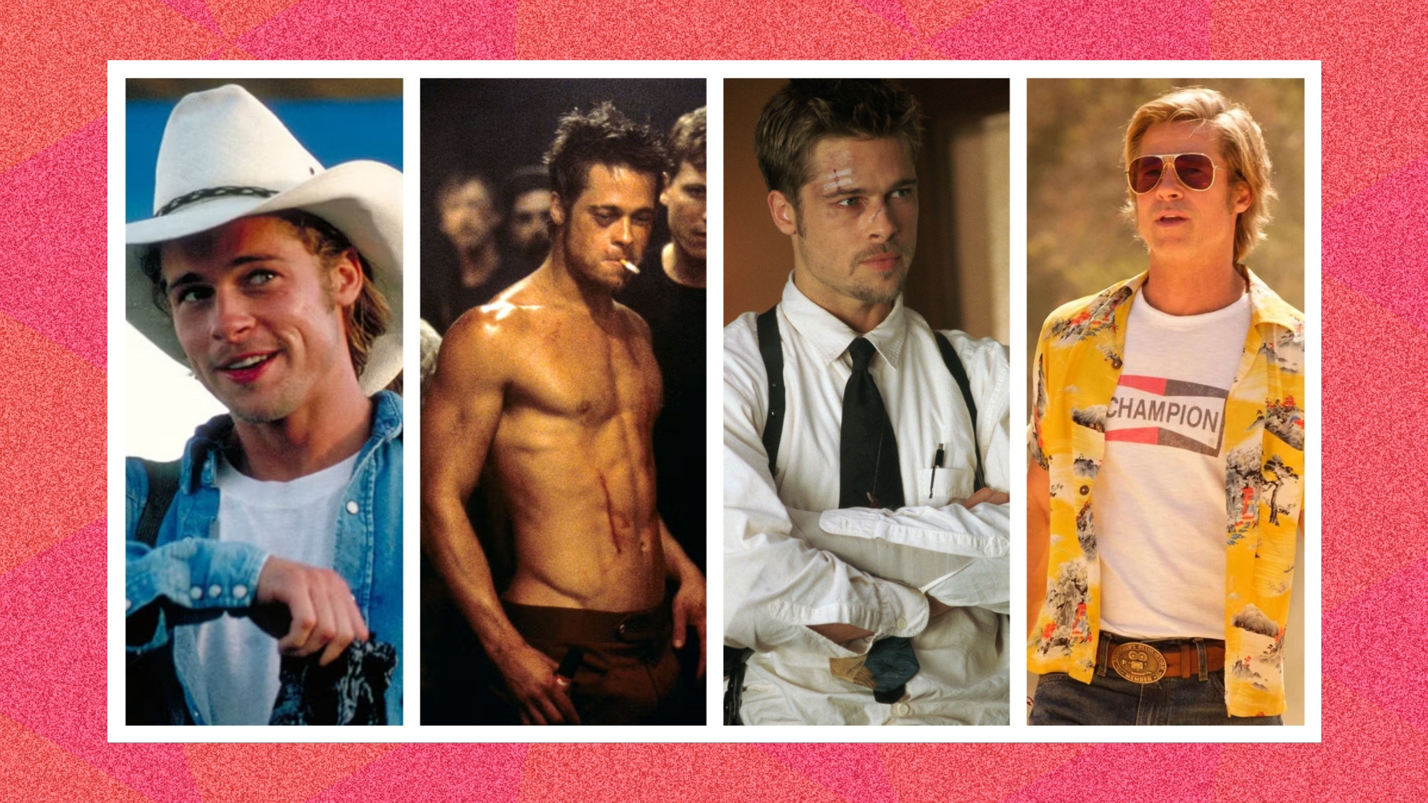 Brad Pitt films across the decades