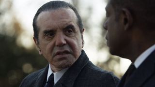 Chazz Palminteri as Joe Bonanno talking to Forest Whitaker as Bumpy Johnson in Godfather of Harlem