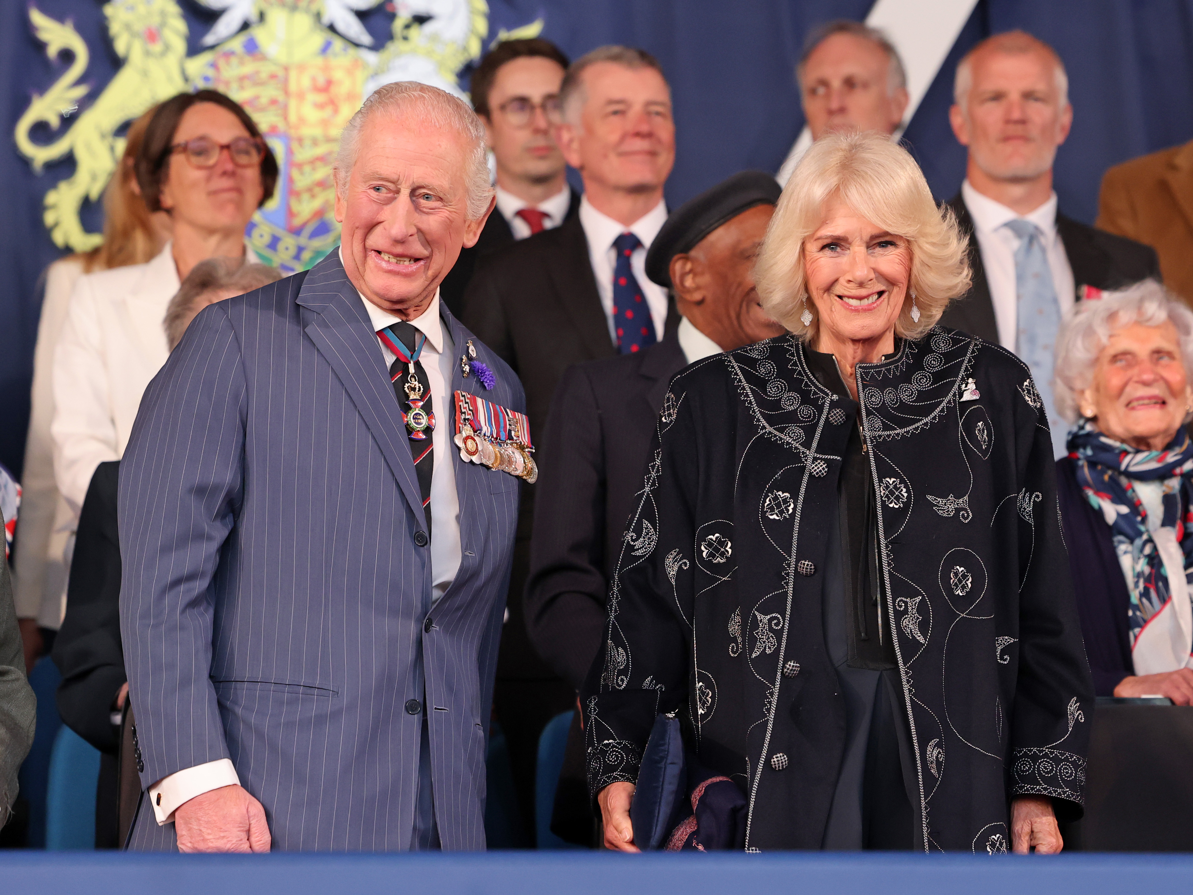 King Charles and Queen Camilla at the VE Day concert