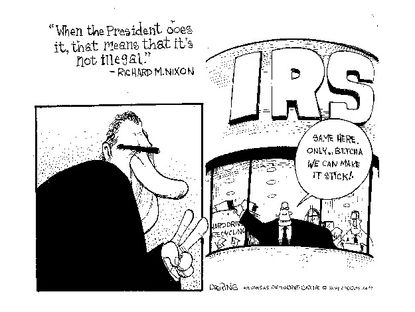 Political cartoon IRS