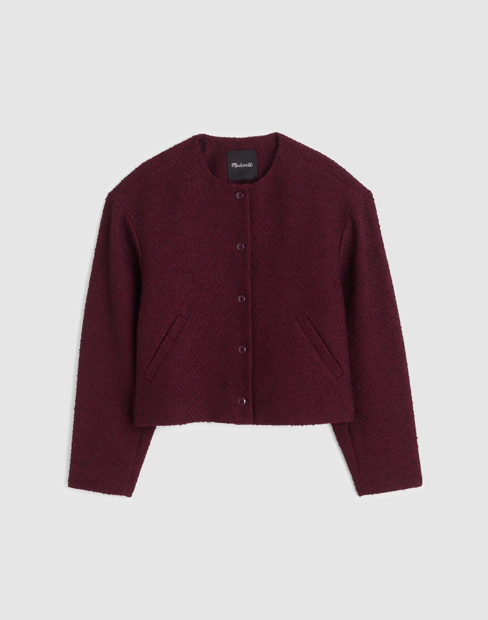 Tweed Collarless Jacket