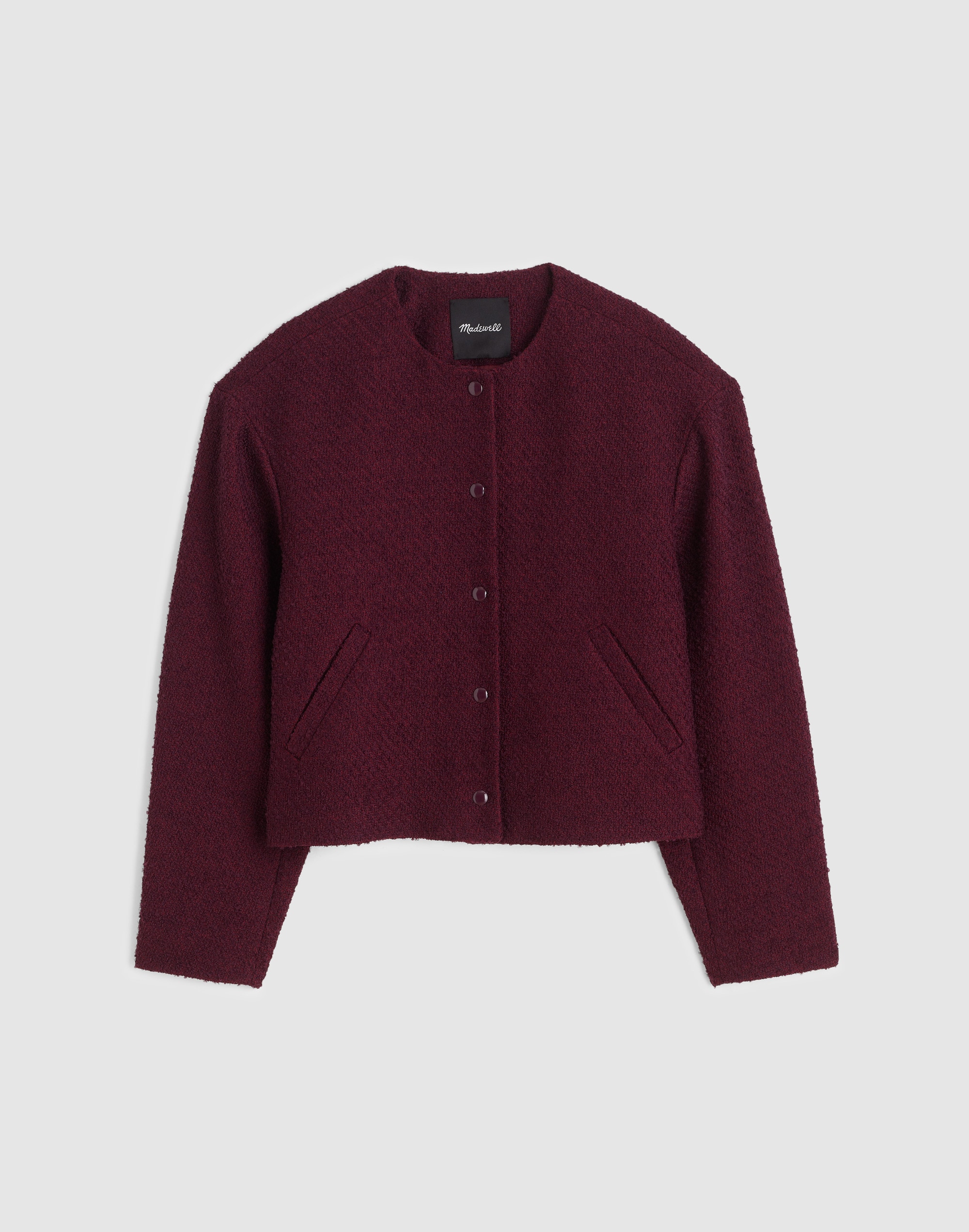 Tweed Collarless Jacket