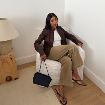 monikh wearing cargo trouser trend