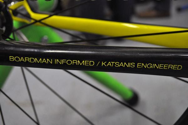 The chainstay of Rory Sutherland's Boardman Elite AiR time trial bike.