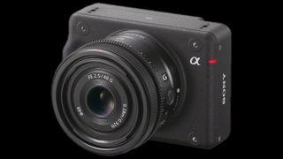 Sony ILX-LR1 lightweight E-mount camera on a black background