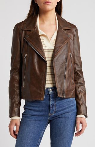 Mack Lambskin Leather Jacket