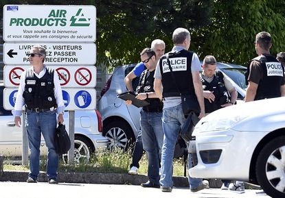 Suspected Islamists attacked a gas plant in France
