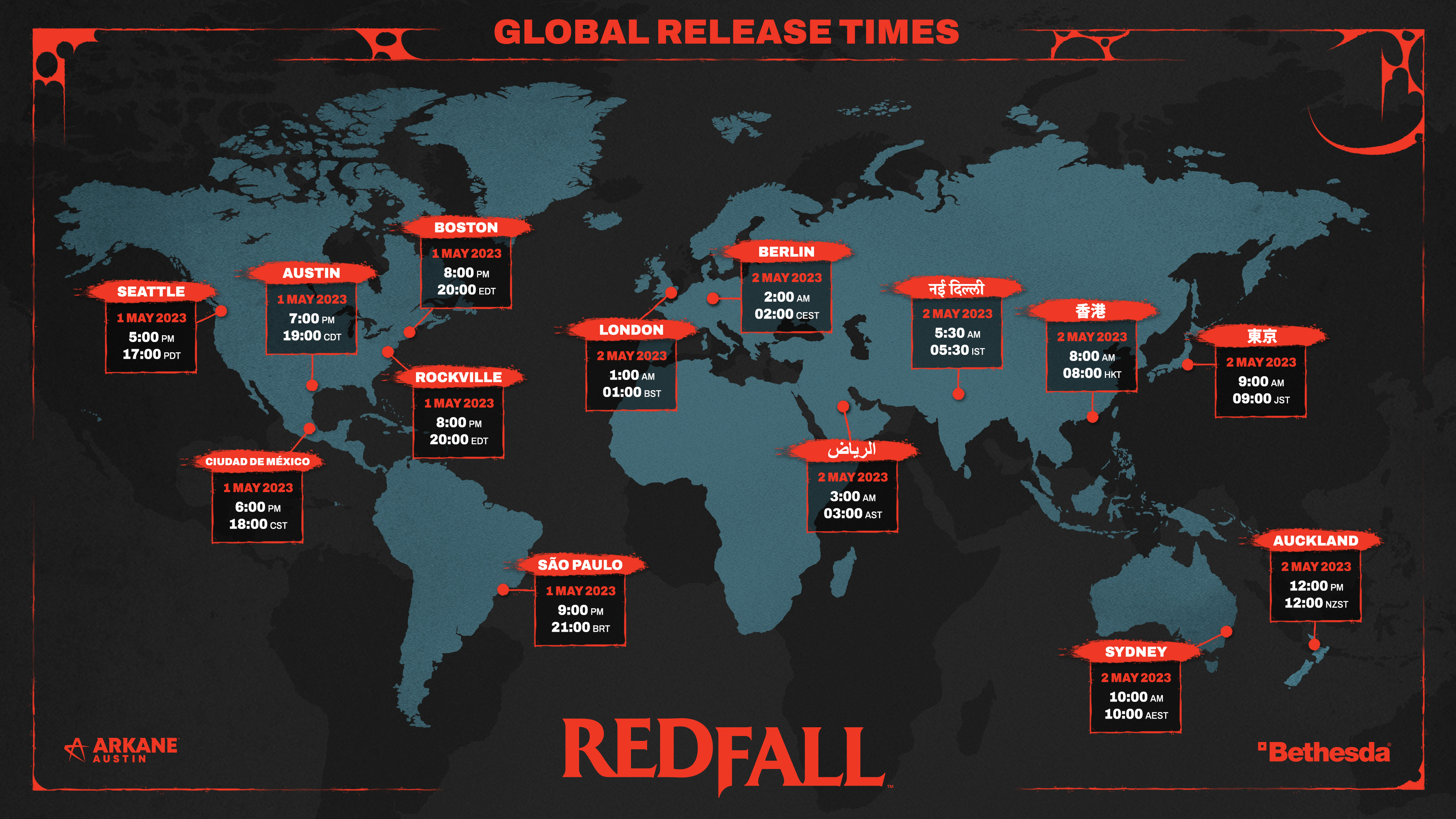 Redfall unlock times