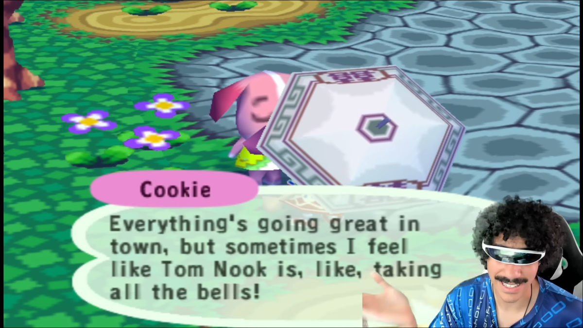 An Animal Crossing villager talking with the power of AI.