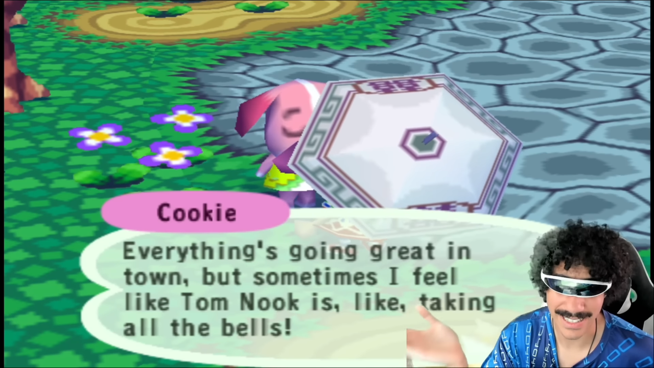 An Animal Crossing villager talking with the power of AI.