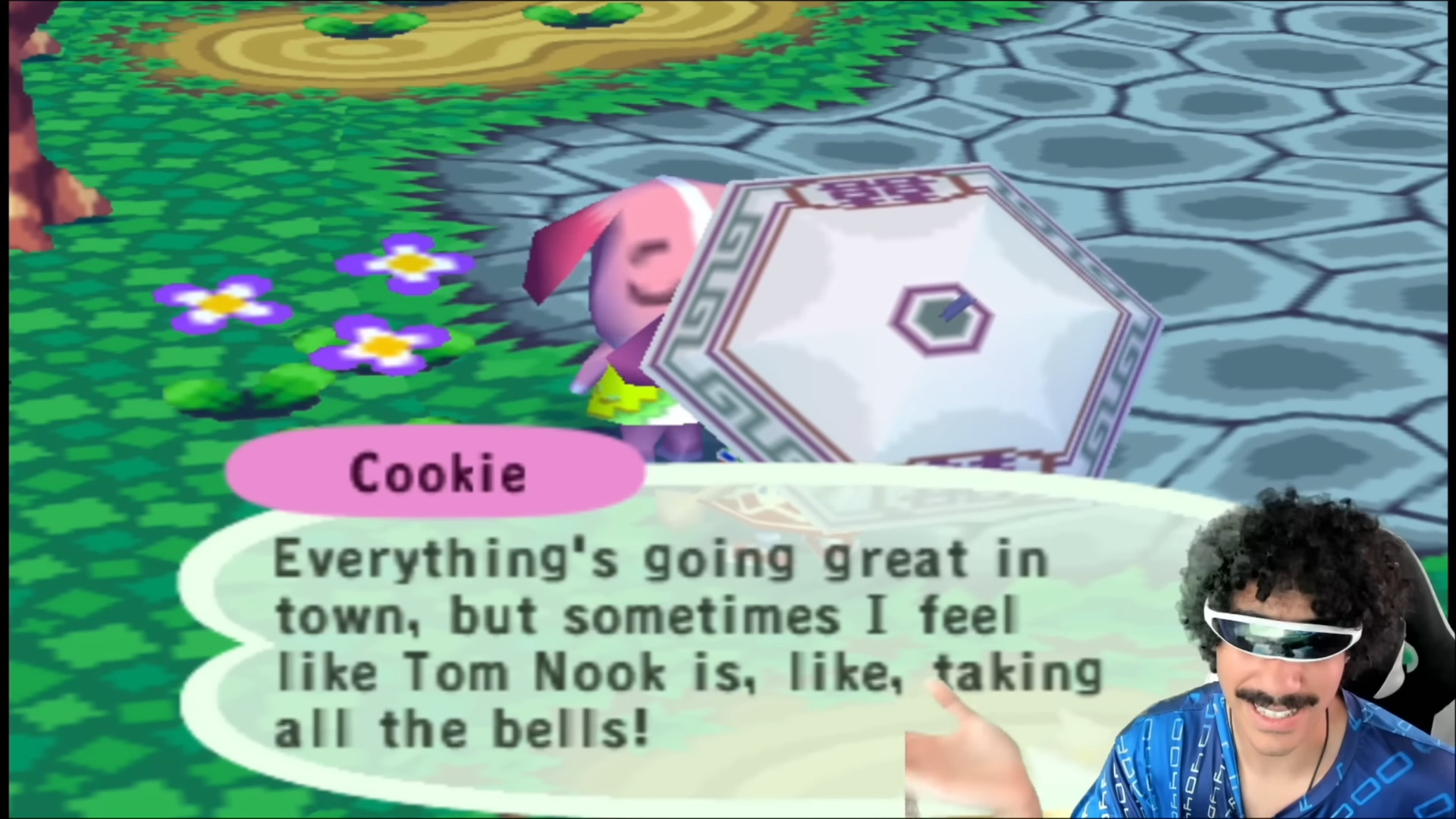 An Animal Crossing villager talking with the power of AI.