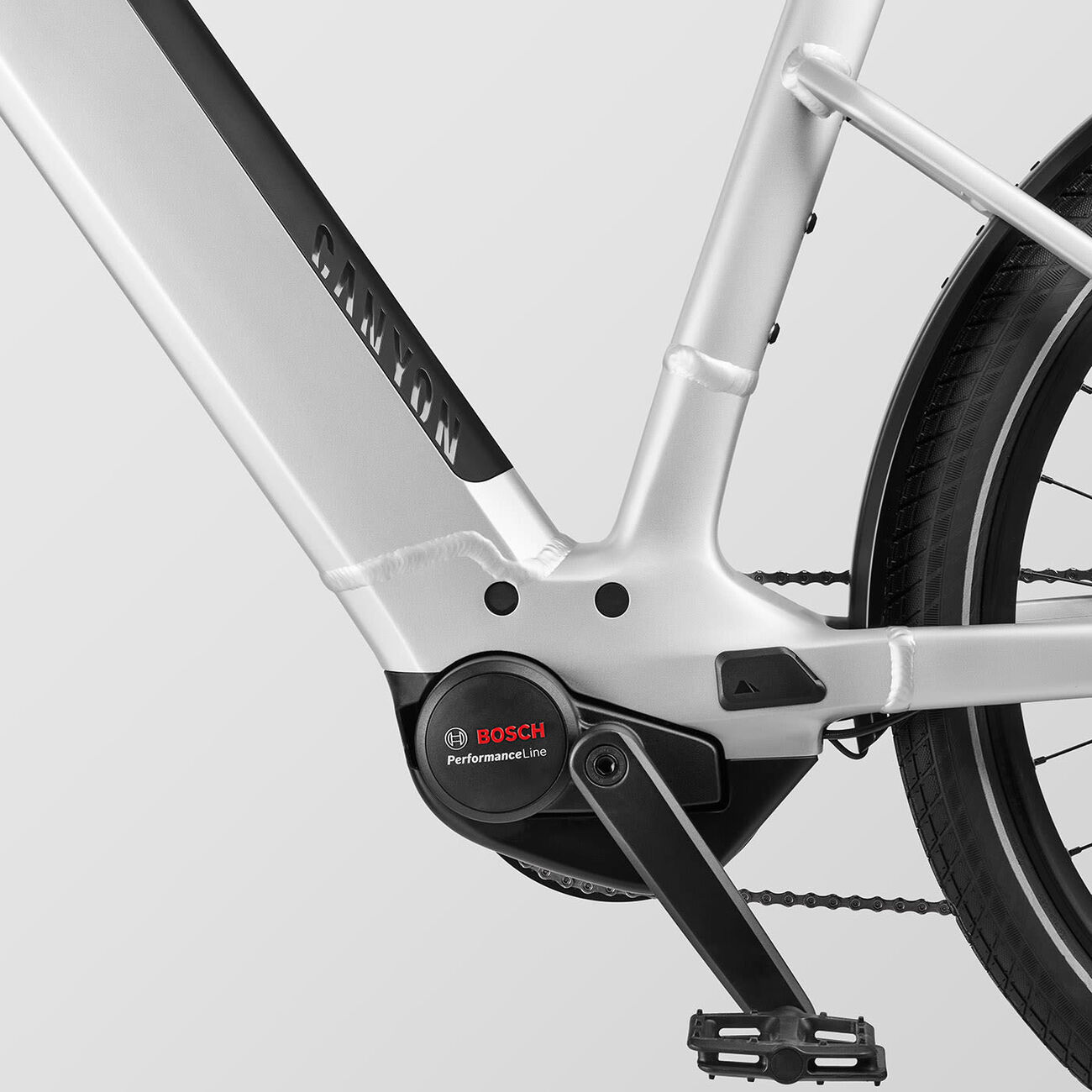 Bosch Performance Line motor on a Canyon Precede:ON e-bike