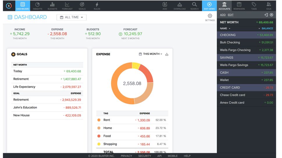 Buxfer personal finance TechRadar