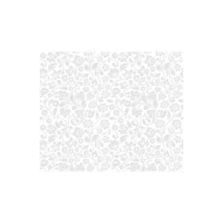 white wallpaper with light grey floral pattern