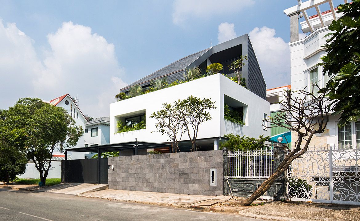 Cube House designed by MM++ Architects in Vietnam