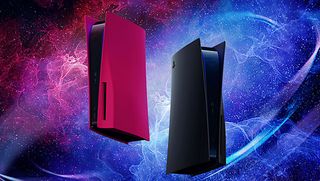 PS5 Midnight Black and Cosmic Red colors