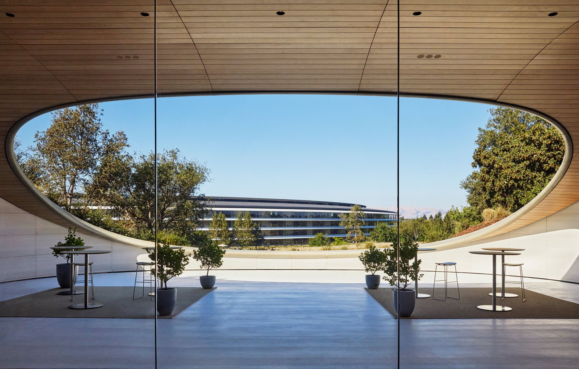 apple park observatory, view out