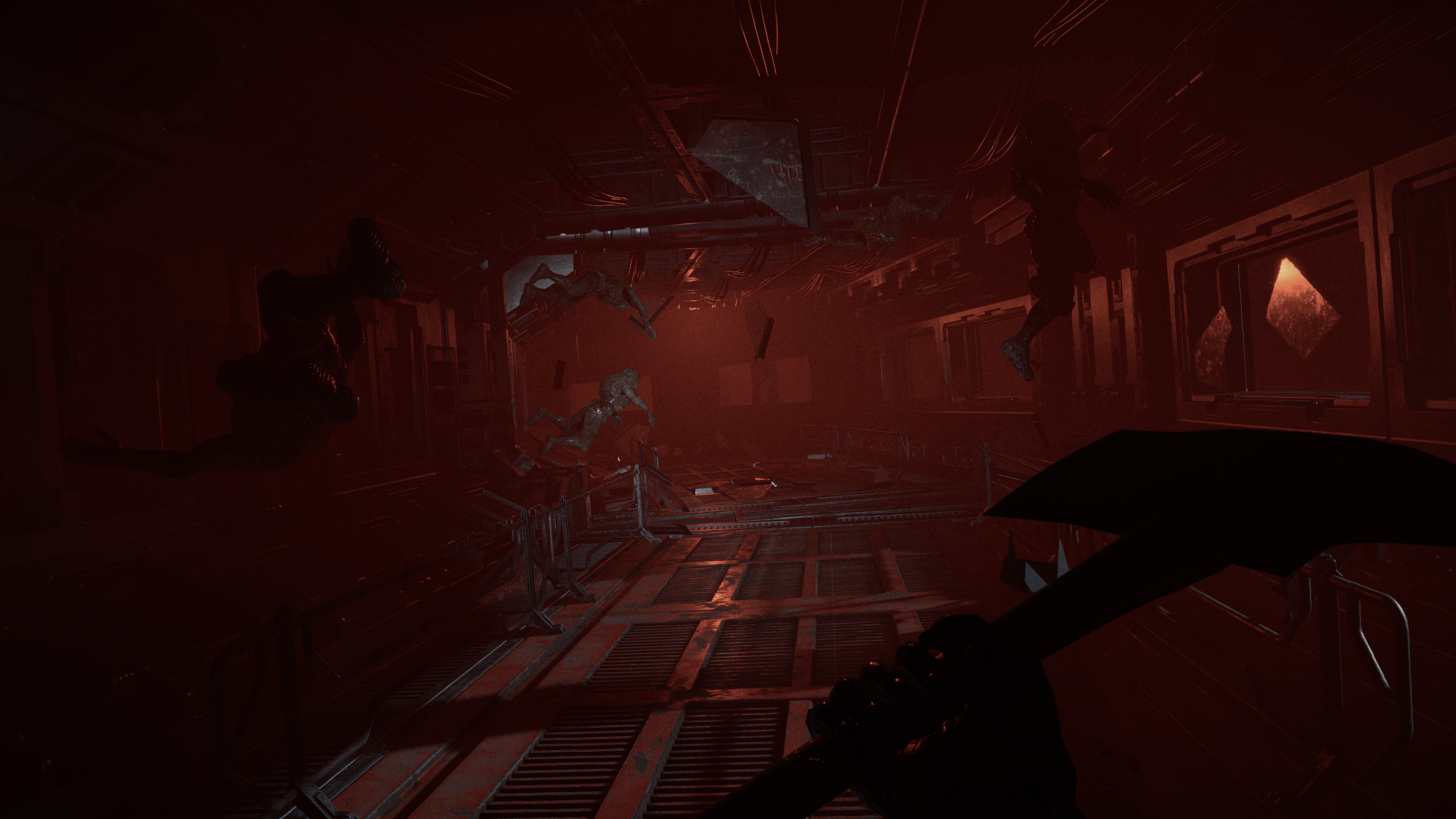 Screenshot from cosmic horror action game Quantum Error
