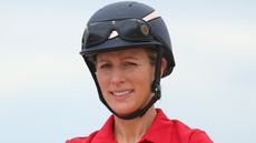 Magic Millions ambassador Zara Tindall takes part in the Magic Millions Barrier Draw on January 09, 2024 
