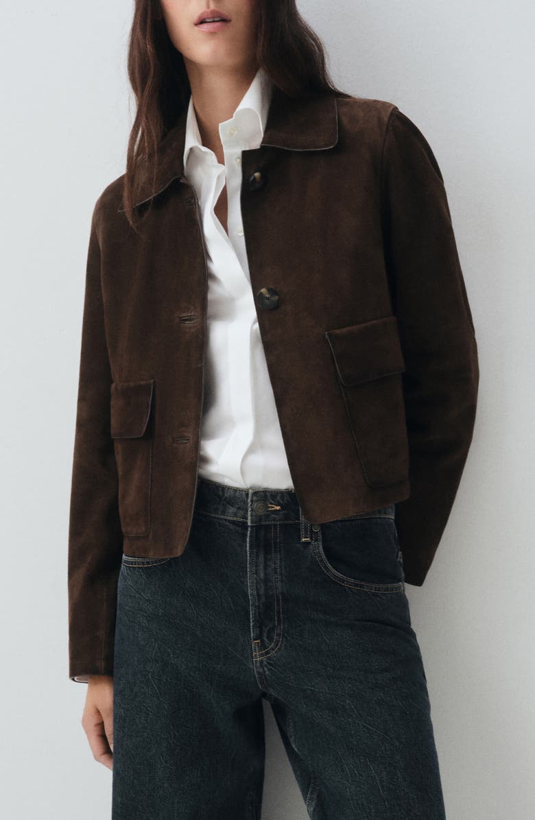 Selection Suede Button-Up Jacket