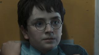 Harry Potter being bullied in school in the Philosopher's Stone TV trailer.