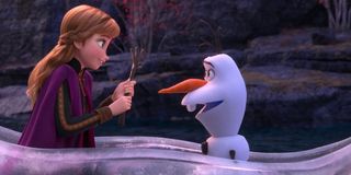 Olaf and Elsa in Frozen II