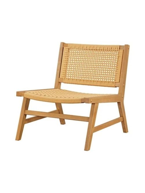 Better Homes & Gardens Vista Woven Accent Chair, Light Honey Finish