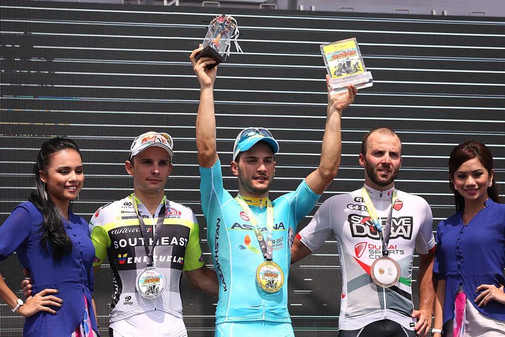 Guardini celebrates on the podium