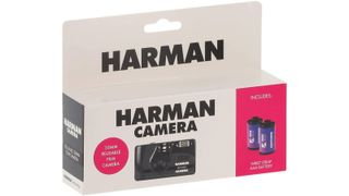 Harman disposable camera box on white background