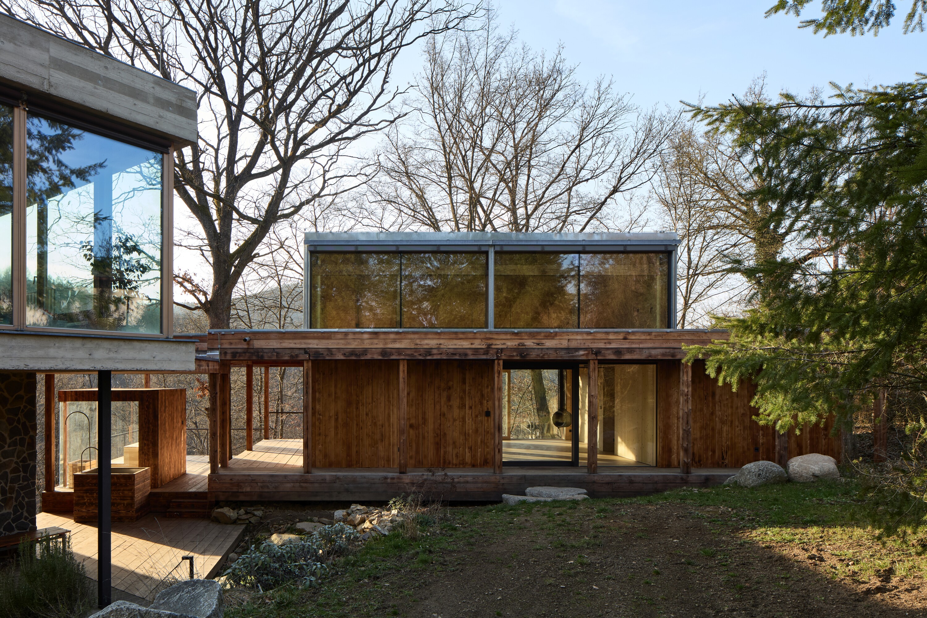 Studio Above the Golden Canyon in the Czech Republic countryside by Päivä Architekti