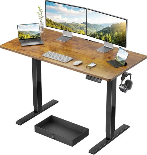 48-inch standing desk with drawer