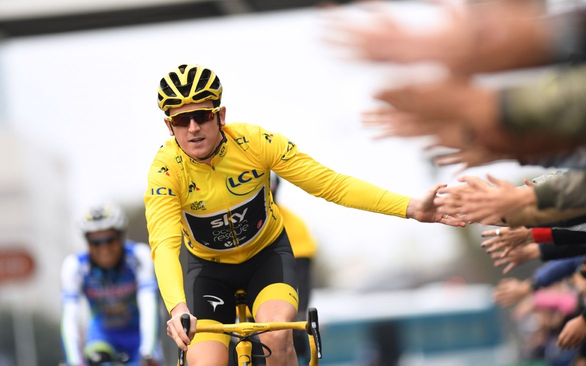 High fives for Geraint Thomas