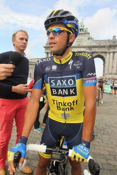 Alberto Contador (Saxo-Tinkoff) at the start of the Brussels Cycling Classic