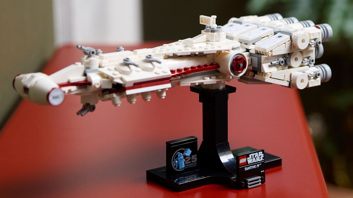 Lego Tantive IV on a side-board