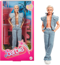 Barbie The Movie Collectible Ken Doll Wearing All-Denim Matching Set with Original Ken Signature Underwear for $50 on Amazon