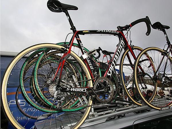 Boonen had several bikes at his disposal