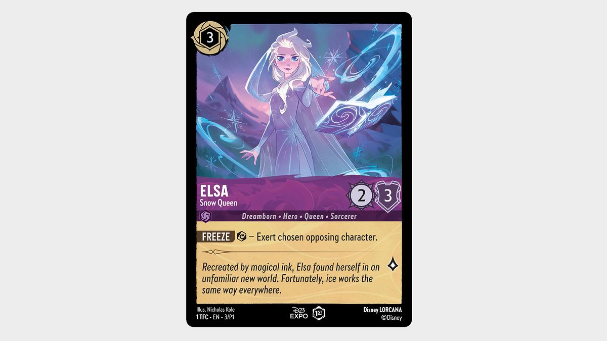 Disney Lorcana D23 Expo Elsa card