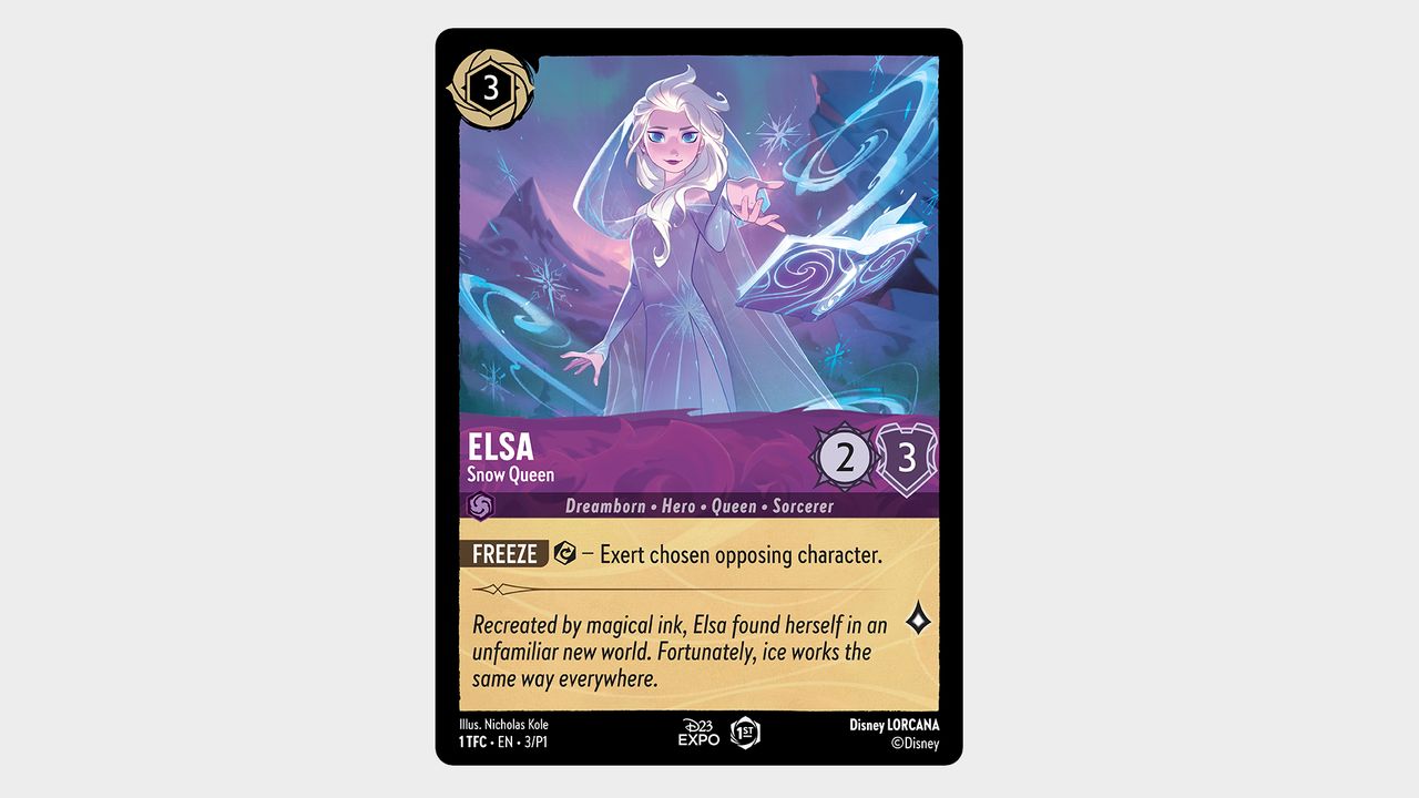 Disney Lorcana D23 Expo Elsa card