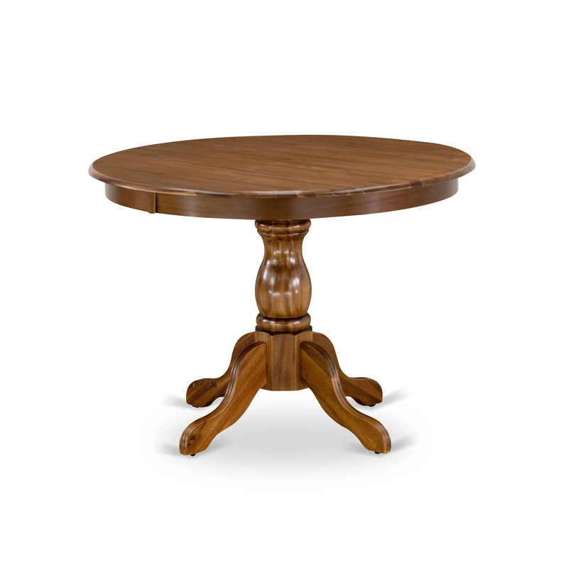 Alcott Hill&amp;reg; Devoe 42&quot; Rubberwood Solid Wood Pedestal Dining Table &amp;amp; Reviews | Wayfair