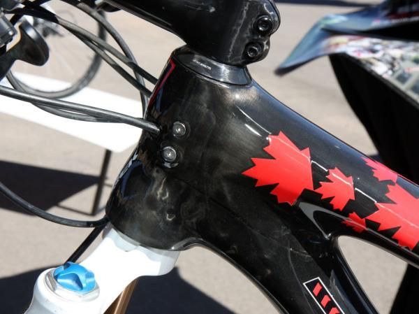 The rear brake line doesn't just run through the frame on the new Top Fuel - it's securely clamped at both ends to keep it in place and prevent unnecessary rubbing.