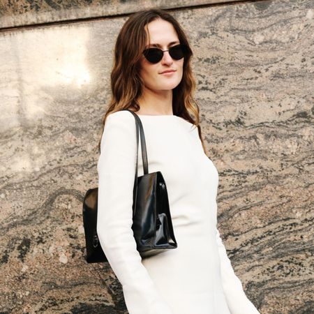 Eliza Huber during New York Fashion Week in September 2025.