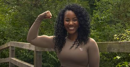 Tameika showing off her weight loss transformation